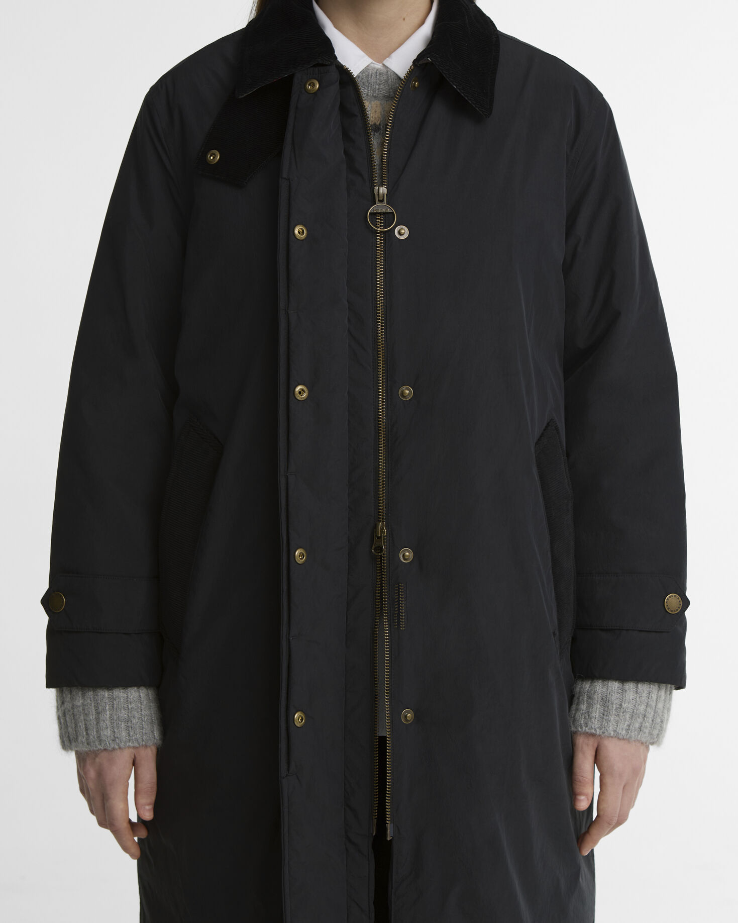 Barbour Car Coat Annette Black/Classic