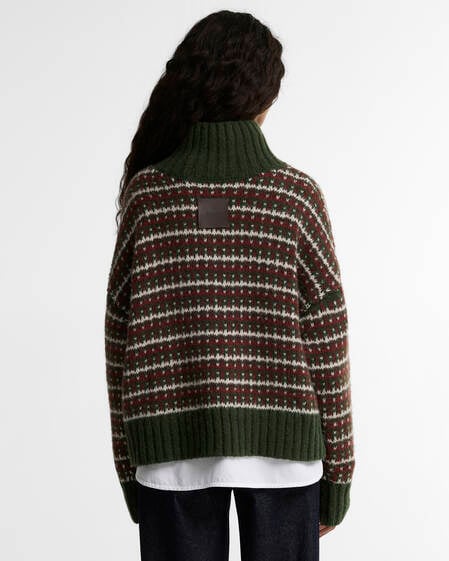 Eden Check High-Neck Jumper Multi