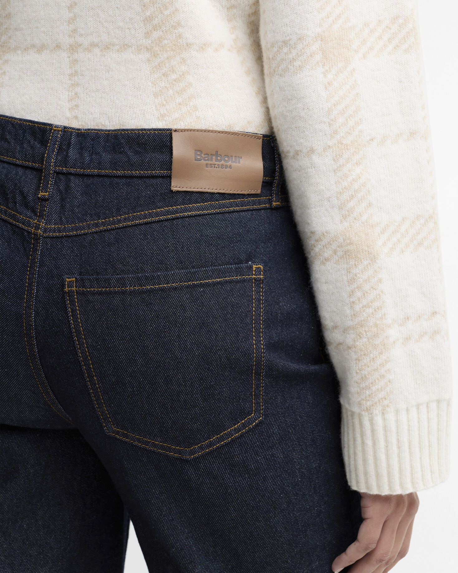 Adalyn High-Rise Straight Jeans Rinse Wash
