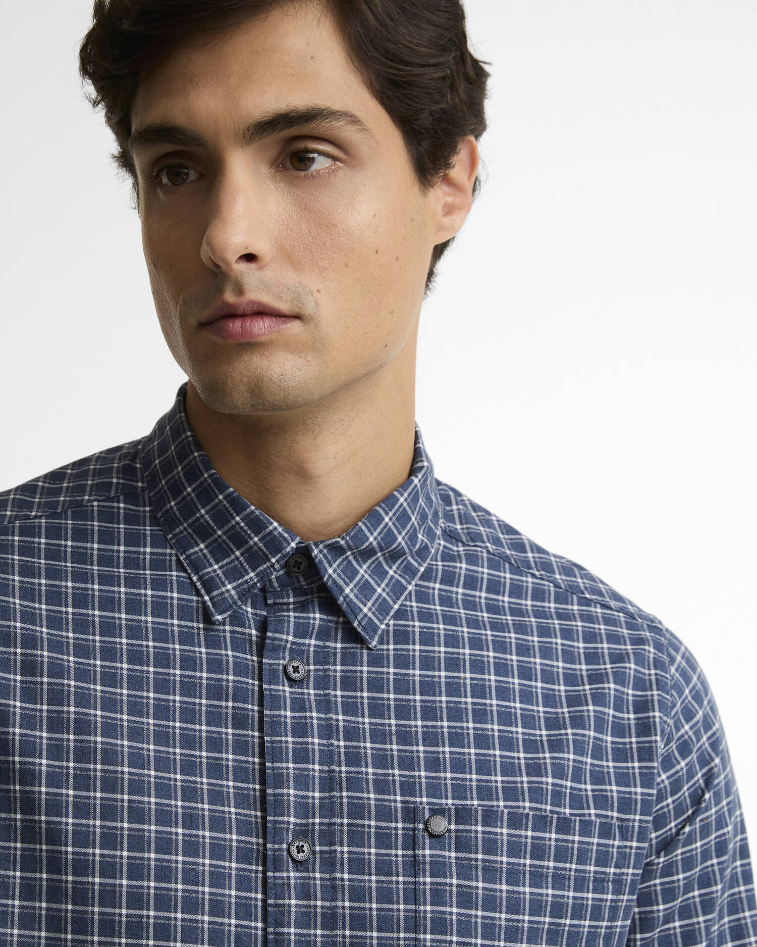 Malkin Tailored Long-Sleeved Shirt Washed Charcoal image number 3