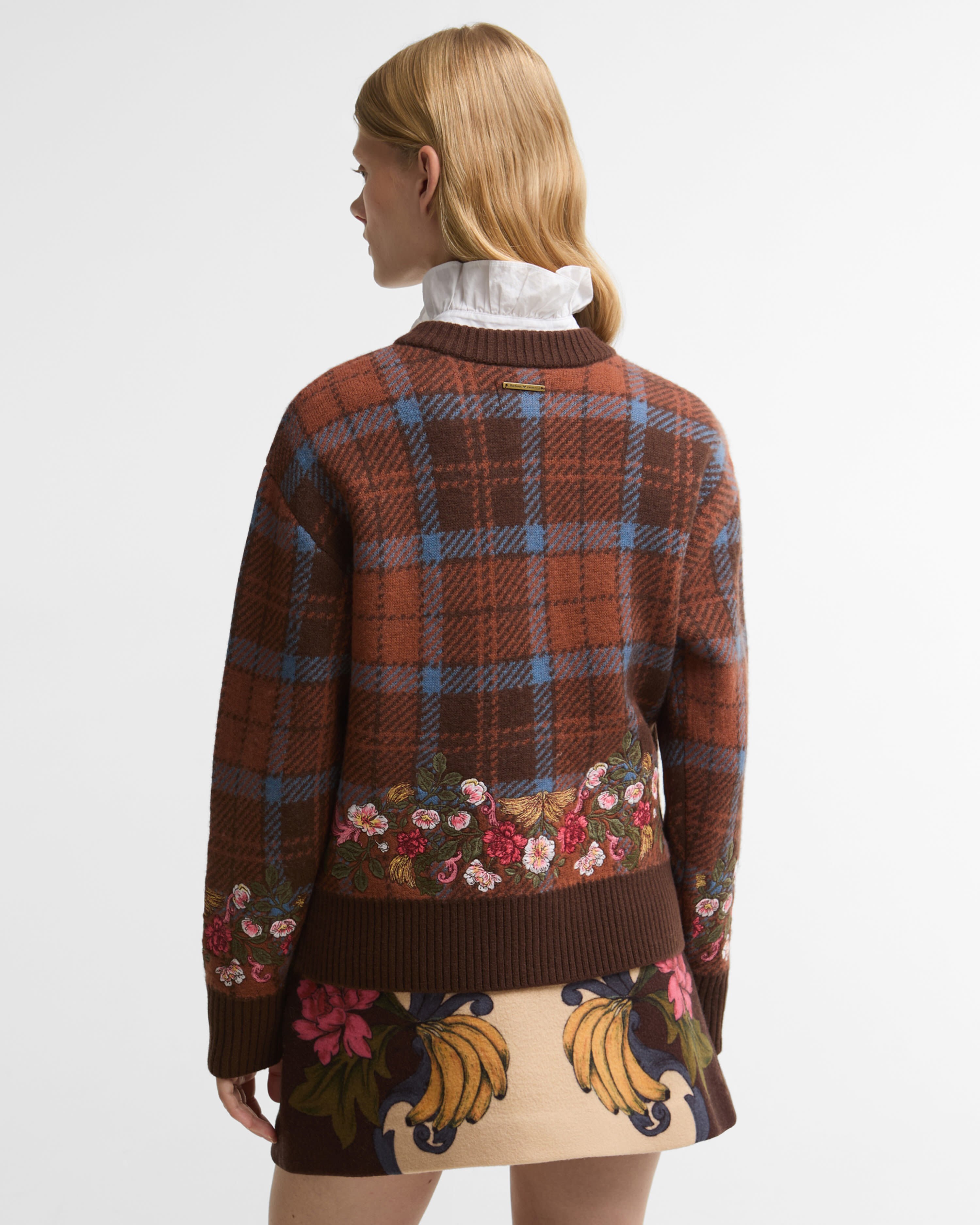 Barbour FARM Rio Angelonia Wool Cardigan Tropical Tea