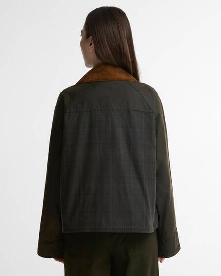 Irene Waxed Jacket Classic/Olive/Beech
