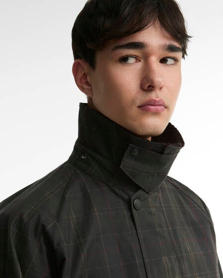 Tartan Transport Waxed Jacket Dark Tartan