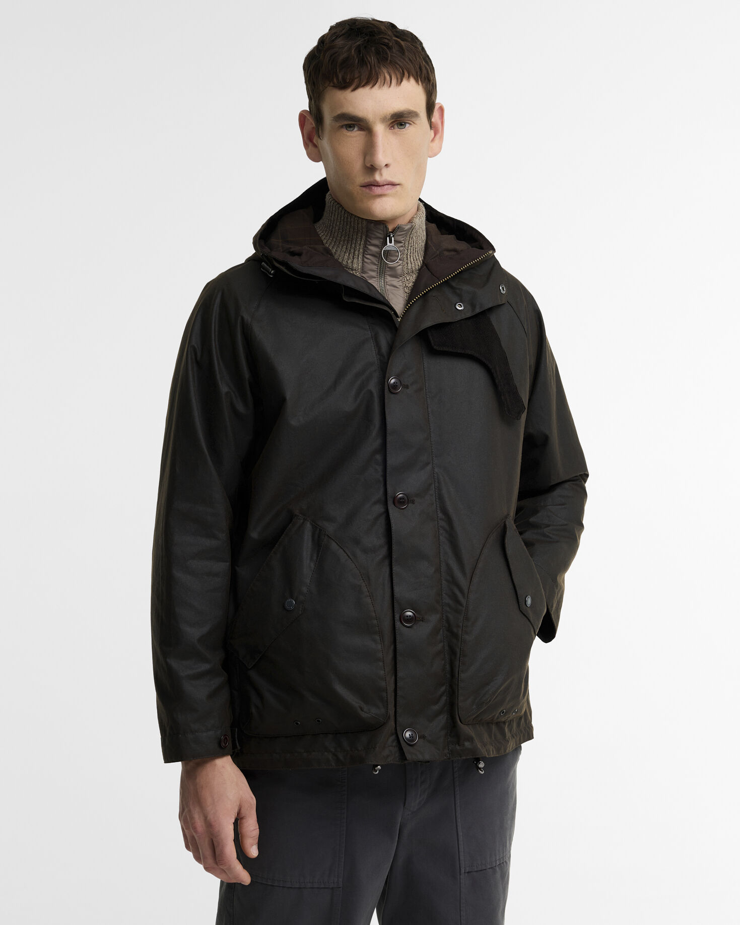 Barbour Wachsparka Re-Engineered Keiss Dark Brown