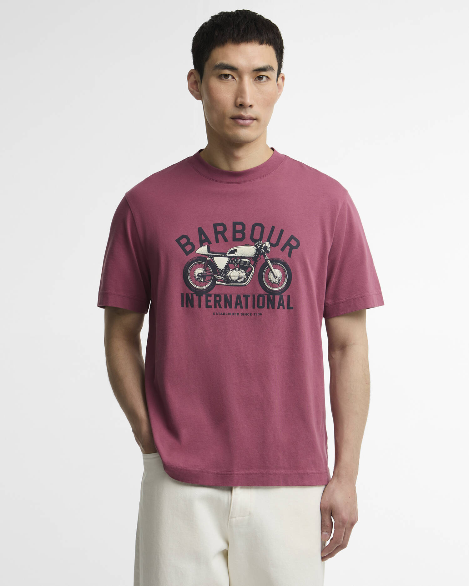 T-Shirt Eric Graphic Maroon image number 0