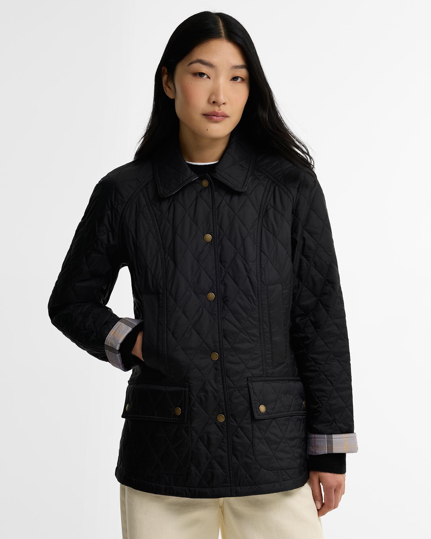 Summer Beadnell Quilted Jacket Classic Black