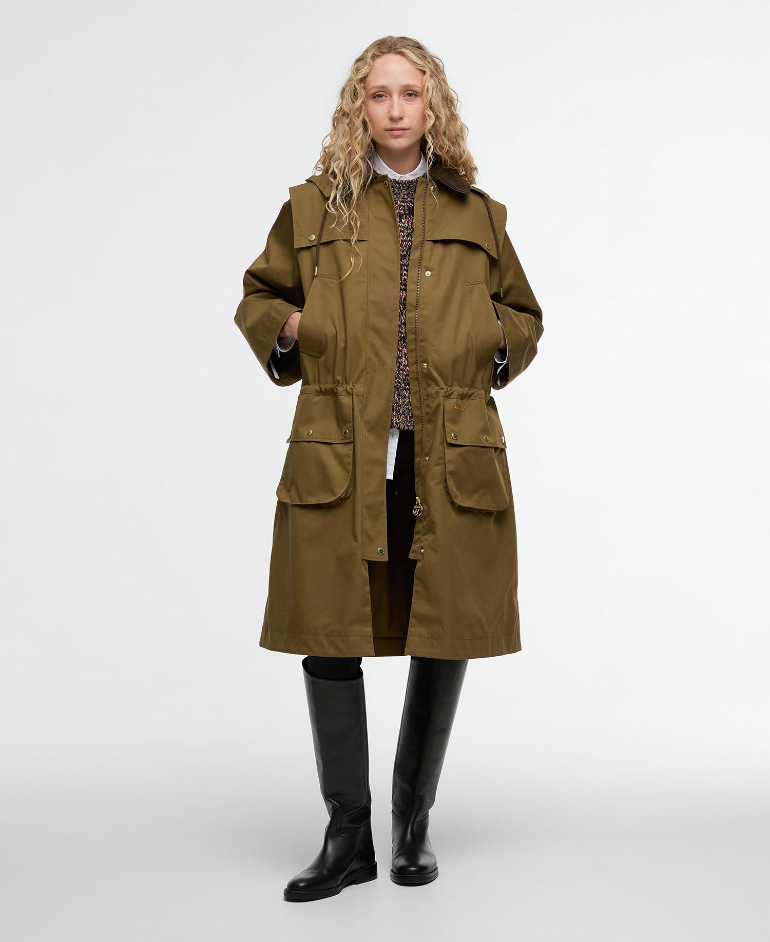 Jacke Bilsdale Showerproof Golden Olive/Ancient Tartan