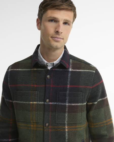 Woodlane Brushed Check Overshirt Classic Tartan