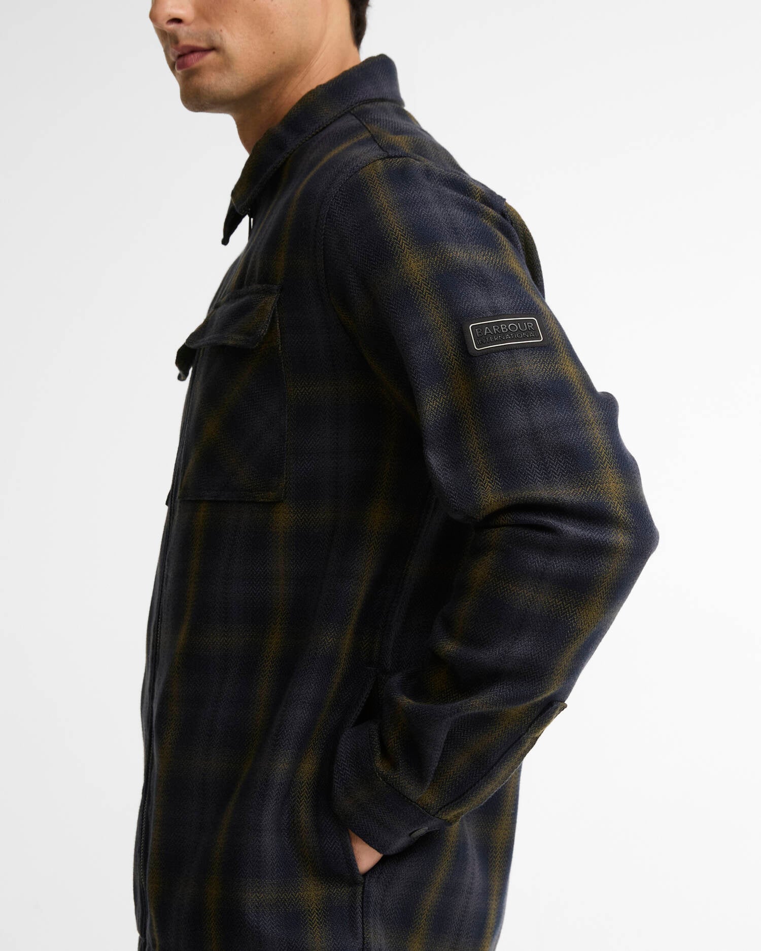 Oxborough Overshirt Black / Fir Green image number 3