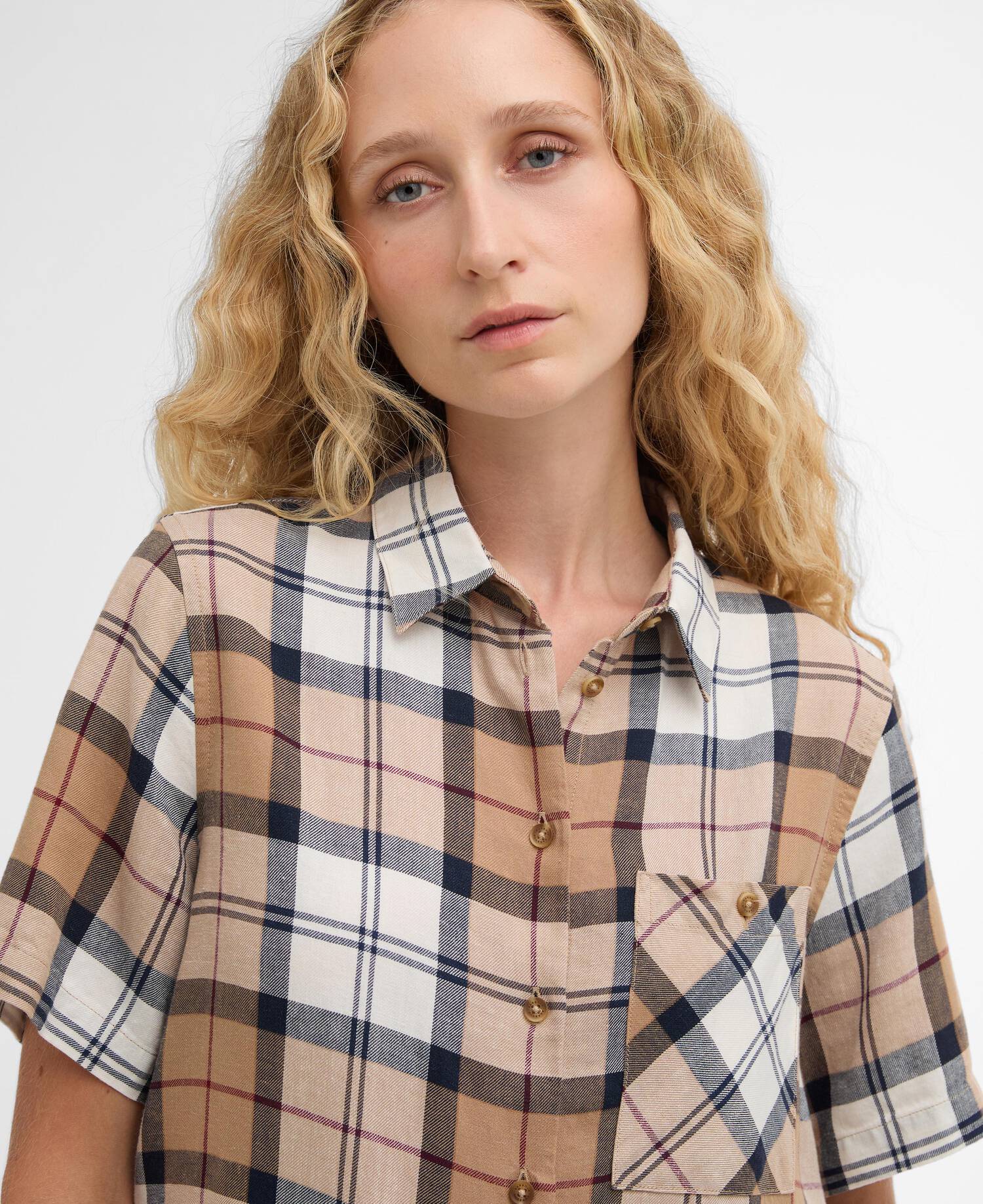 Kurzarmhemd Fern Tartan Hessian Tartan image number 3