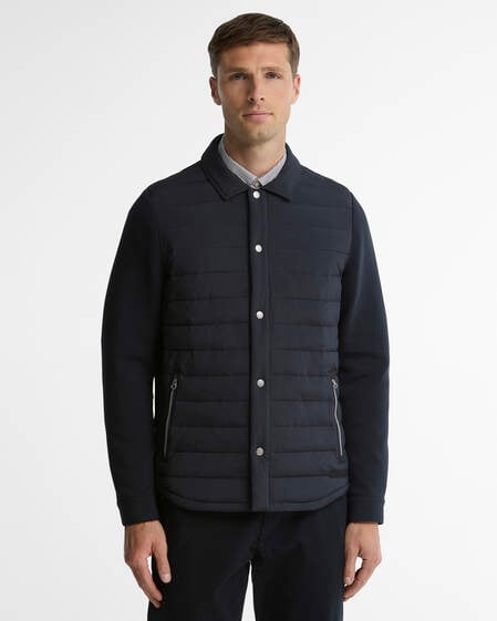 Knowle Quilted Sweatshirt Dark Navy