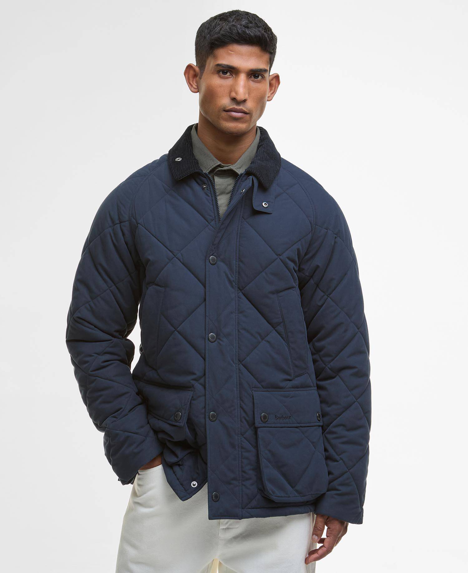 Modern Bedale Quilted Jacket Navy image number 0