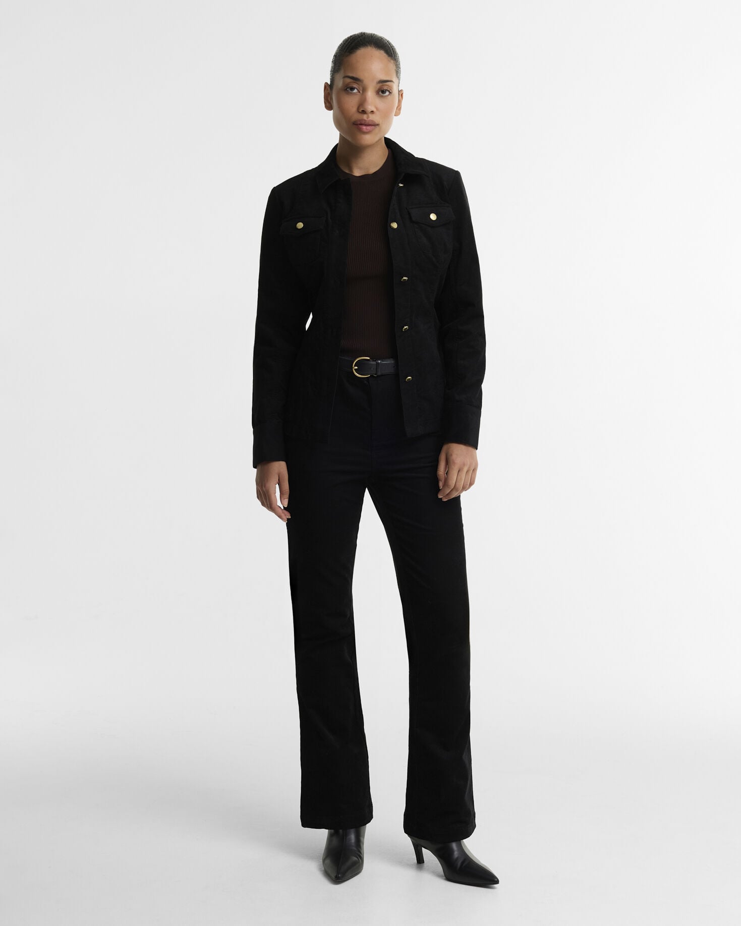 Pantaloni svasati Kenna. Black