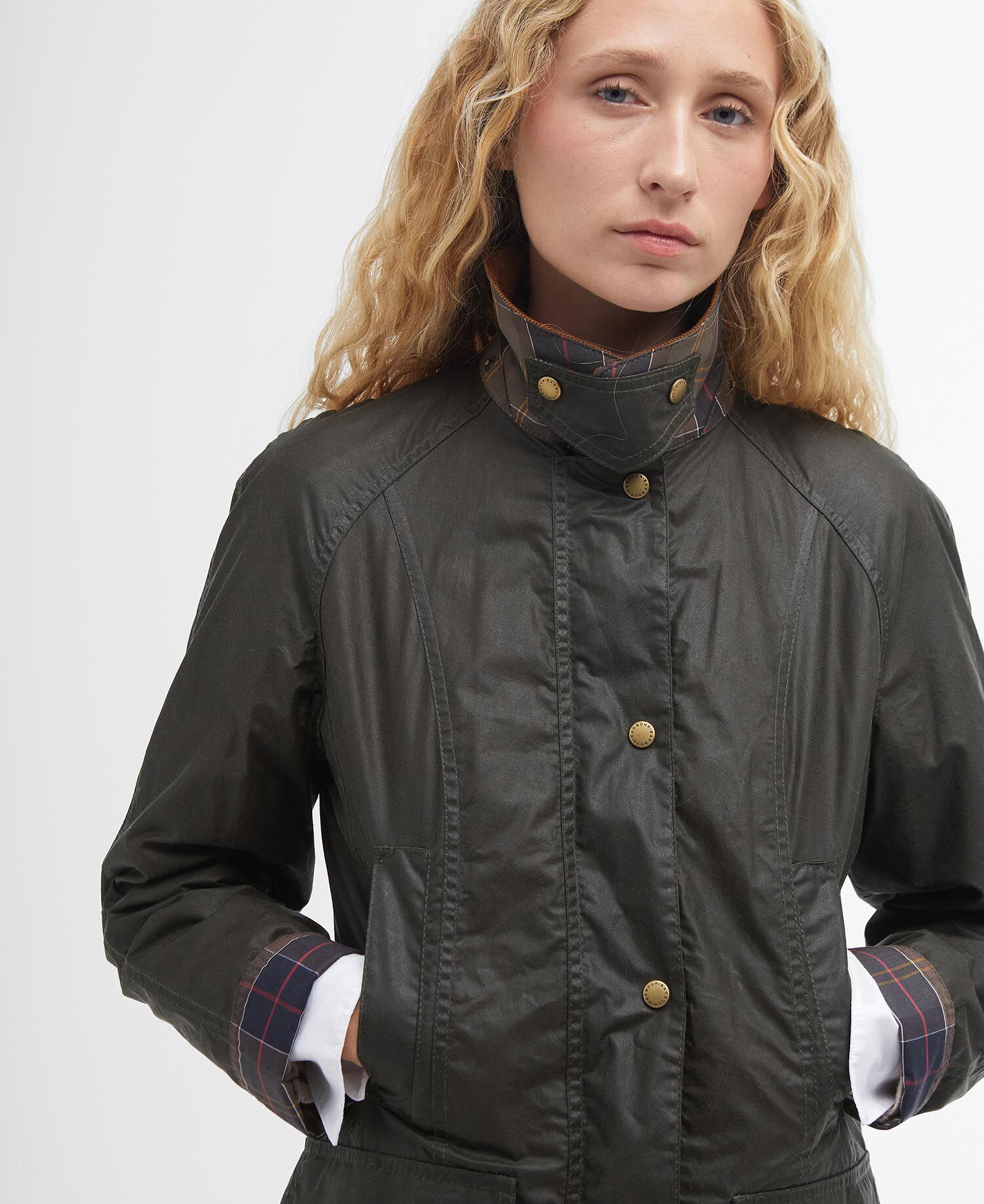Lightweight Beadnell Waxed Jacket Archive Olive