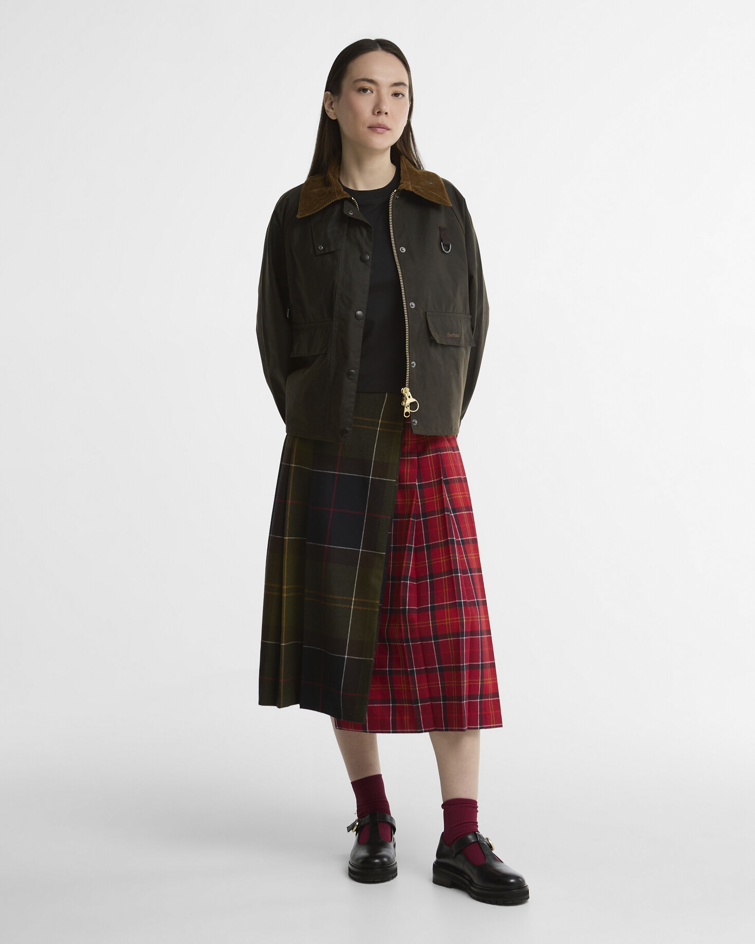 Women's Spey Waxed Jacket Olive/Beige/Classic