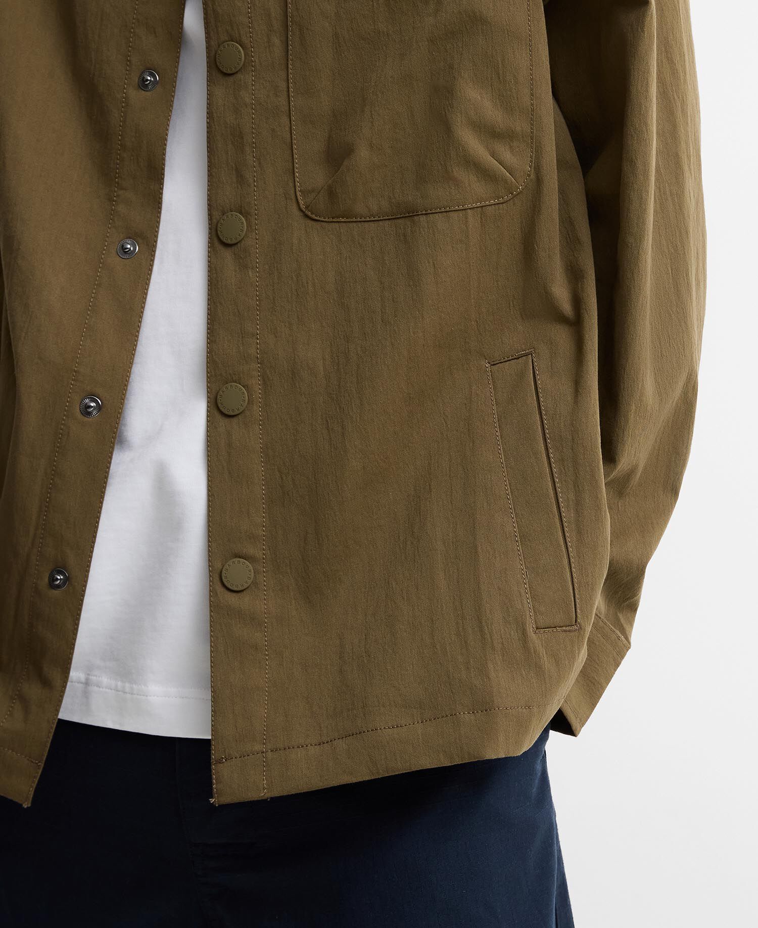 Strickland Textured Overshirt Clay