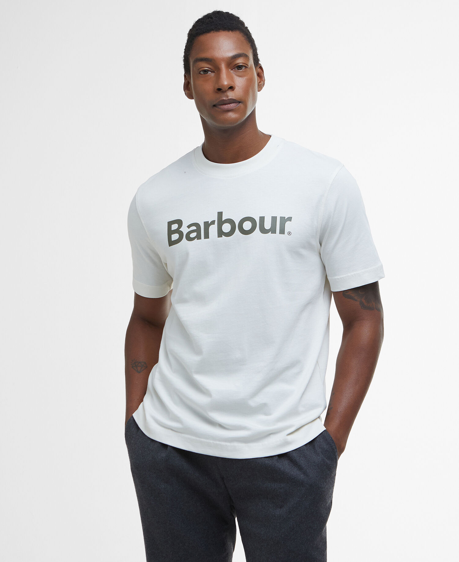 Logo Relaxed T-Shirt Antique White