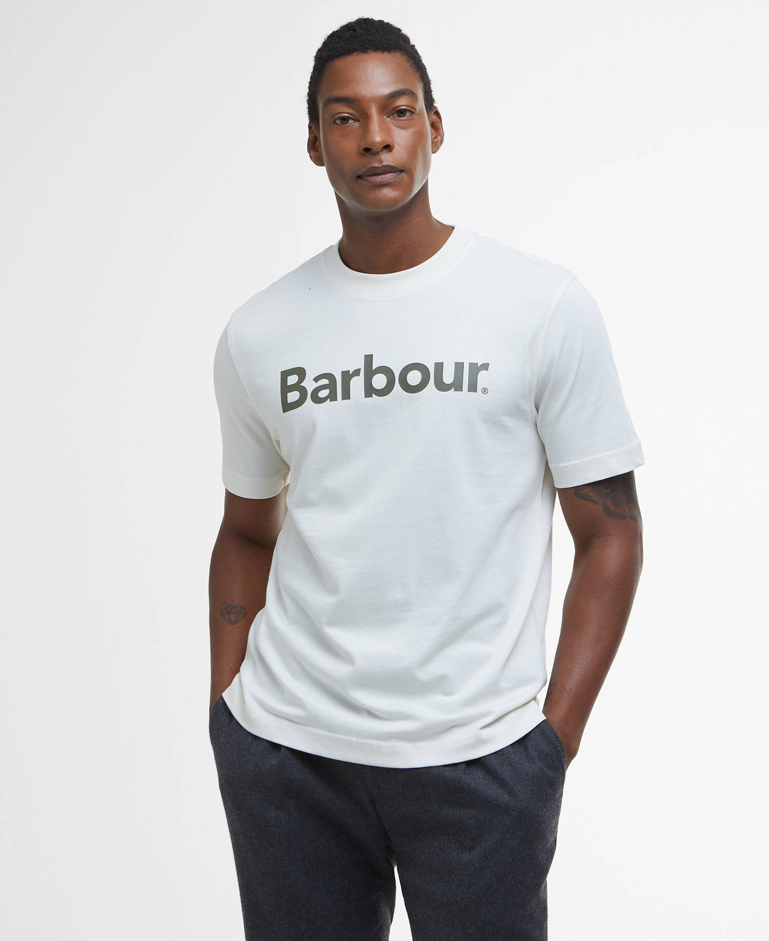 Logo Relaxed T-Shirt Antique White image number 0