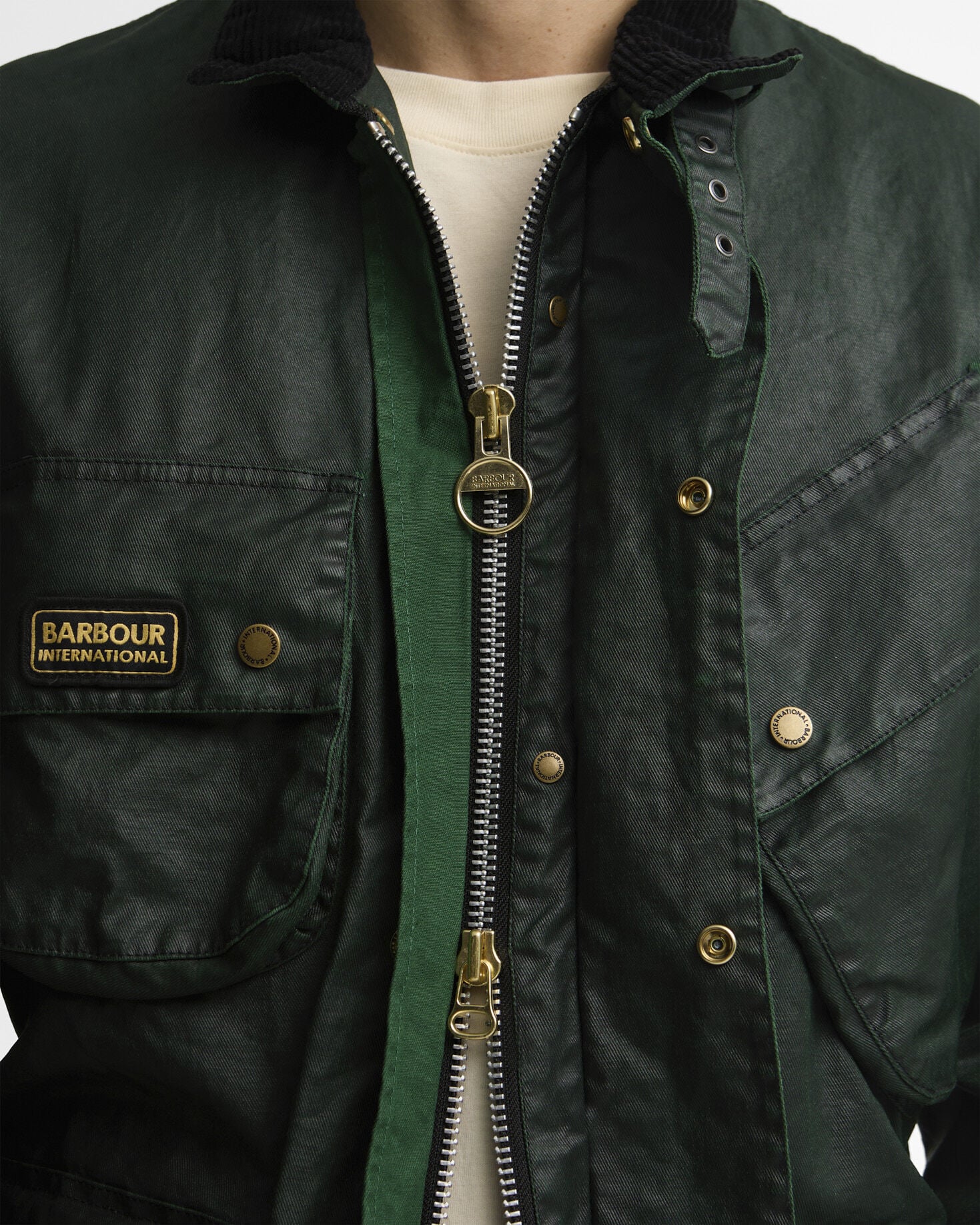 Freizeitjacke Distressed 90th Anniversary A7 Green