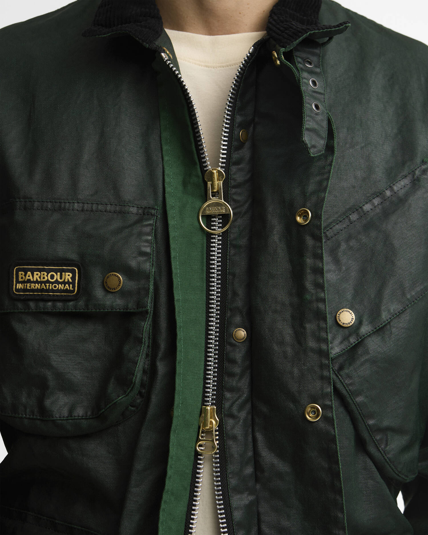 Freizeitjacke Distressed 90th Anniversary A7 Green image number 4