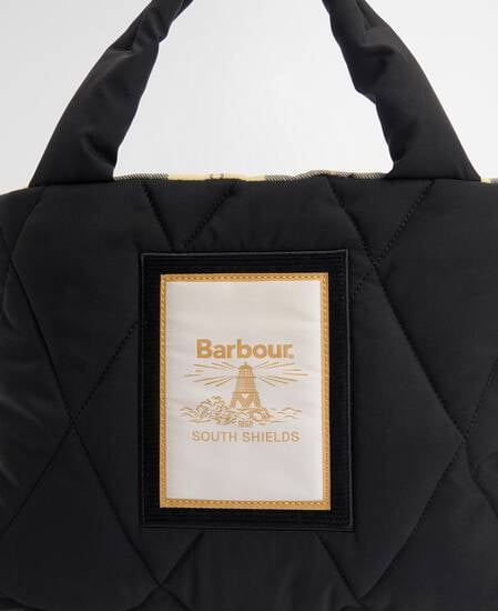 Mariah Quilted Mini Tote Bag Black/Ancient