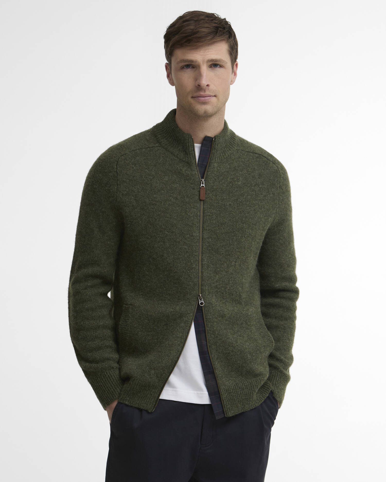 Talder Zip-Up Jumper Sage image number 0