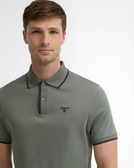 Polo Callock leggermente aderente Agave Green