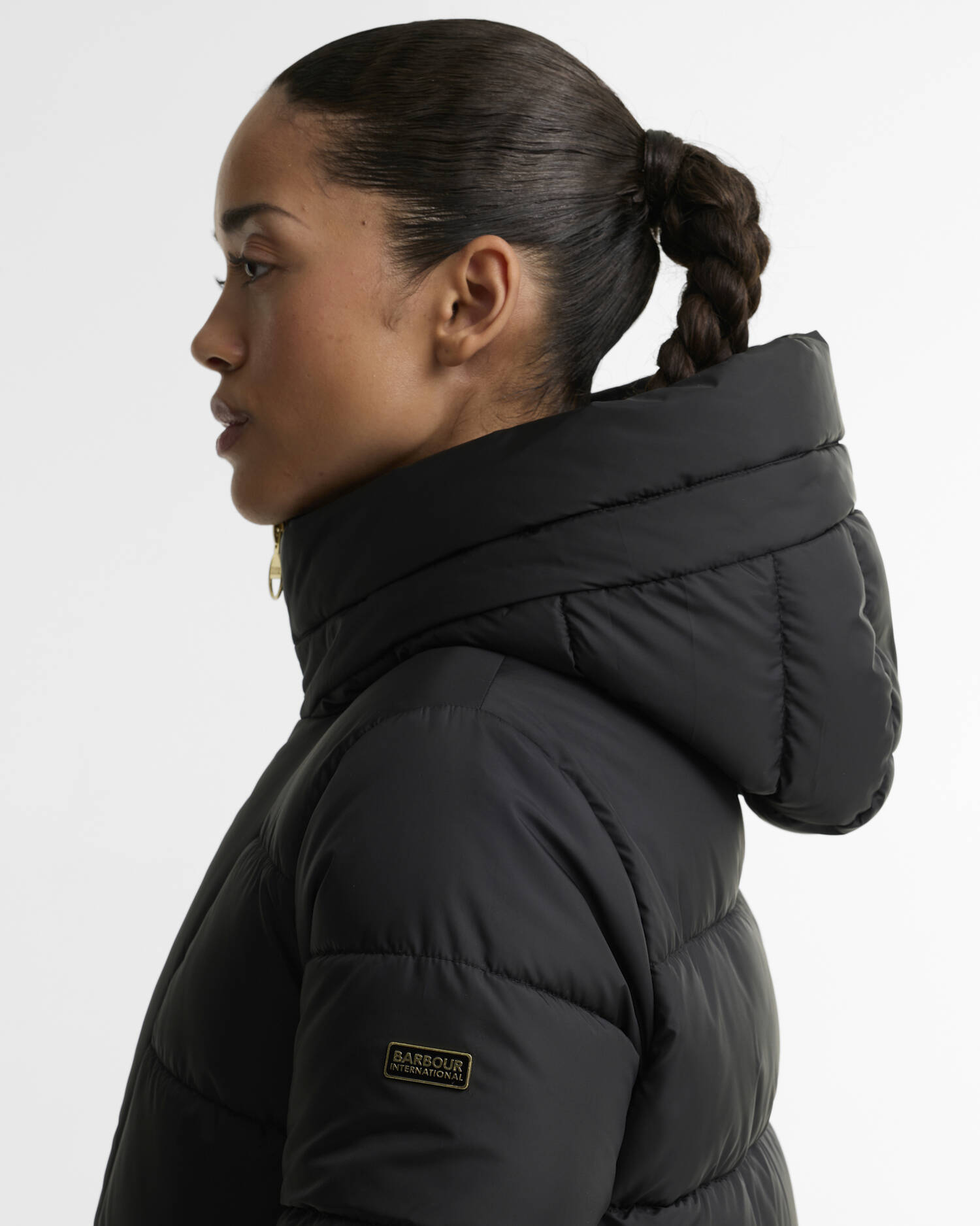 Brantley Longline Puffer Jacket Black image number 3