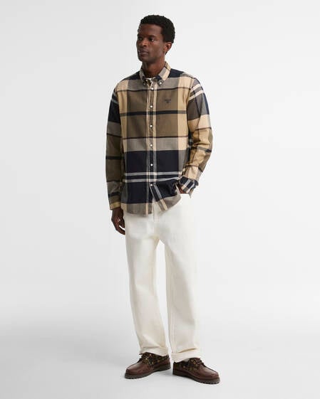 Iceloch Tailored Long-Sleeved Shirt Birchwood Dress Tartan