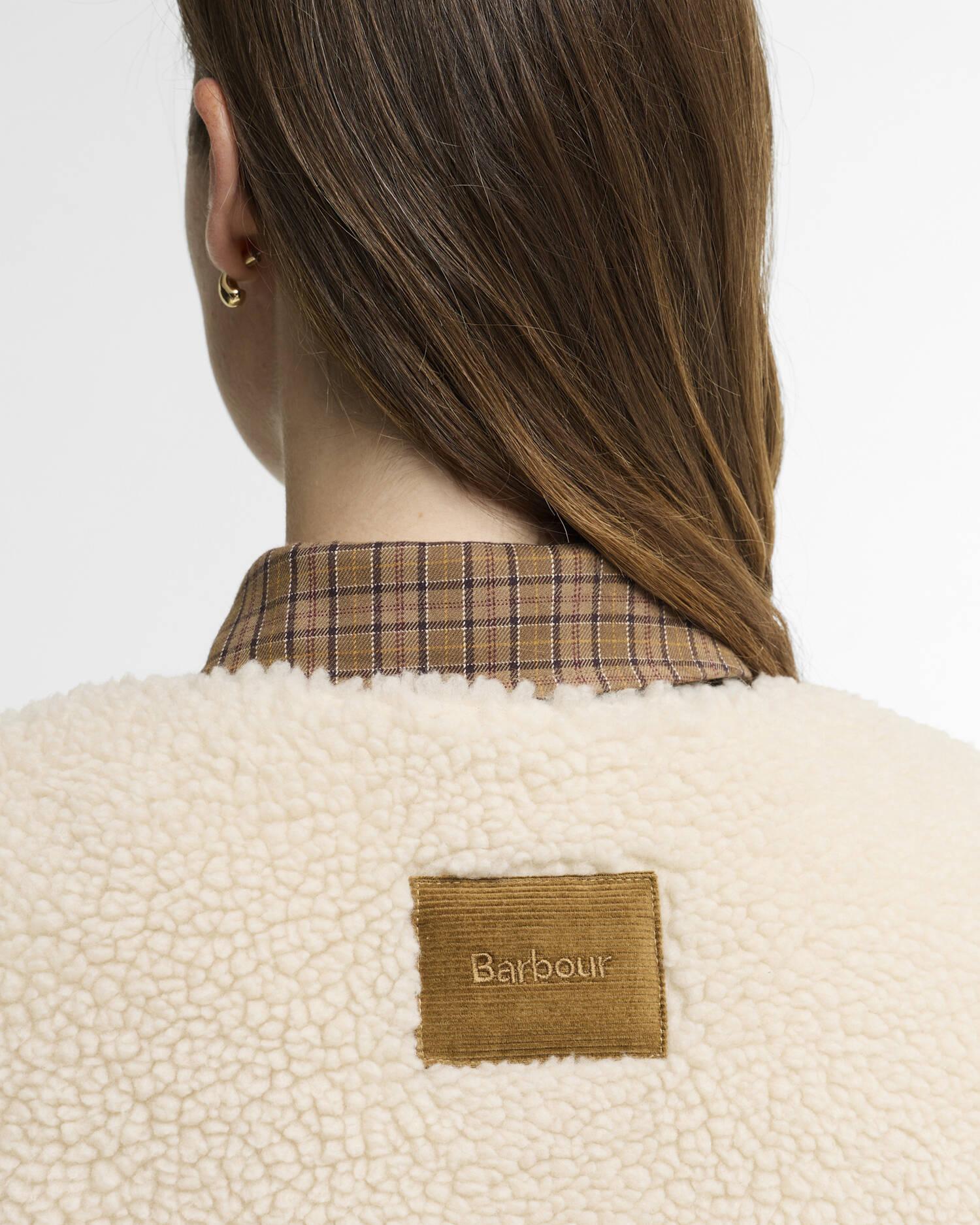 Bowes Fleece Gilet Ecru image number 4