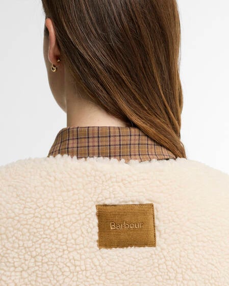 Bowes Fleece Gilet Ecru
