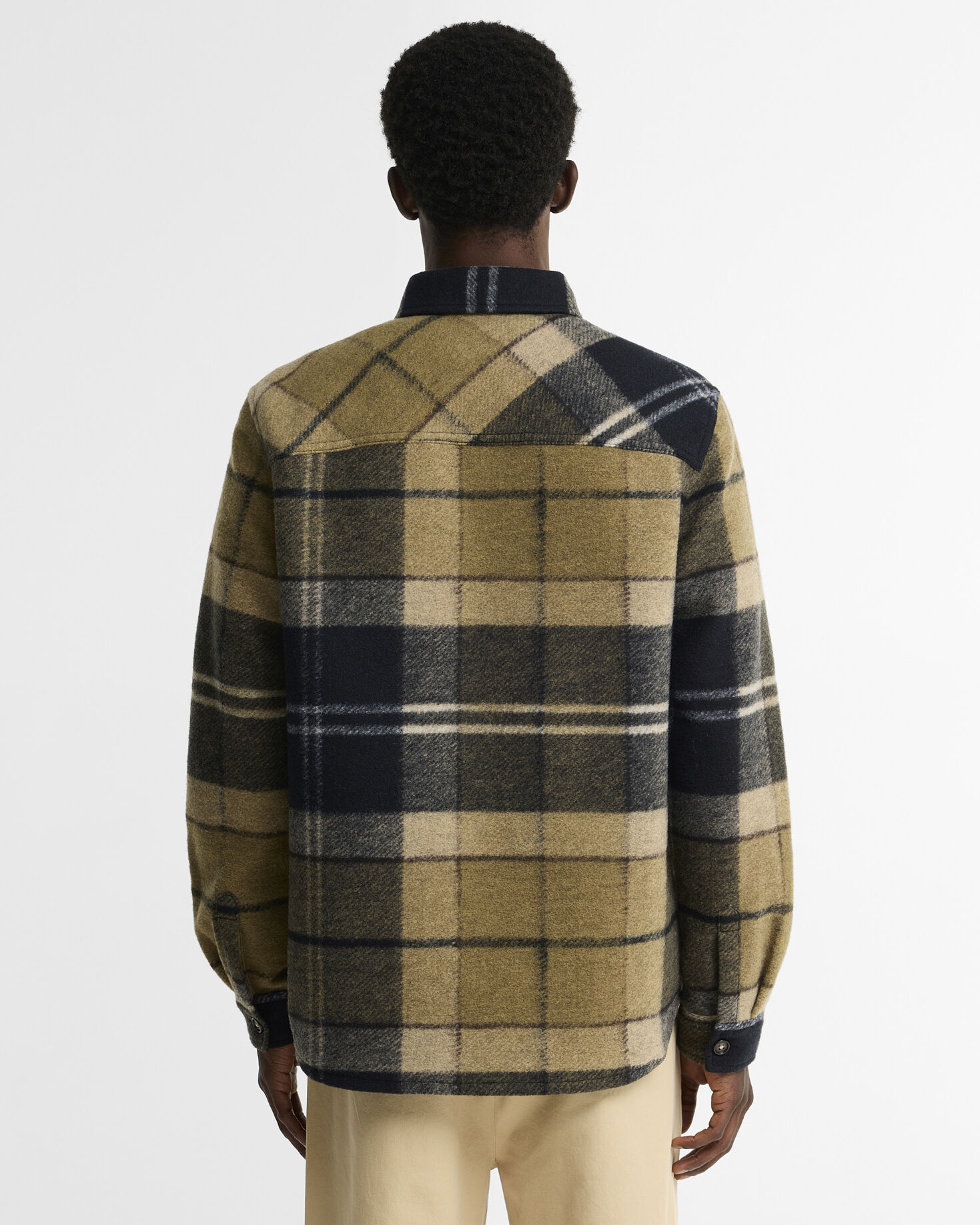 Woodlane Brushed Check Overshirt Birchwood Dress Tartan