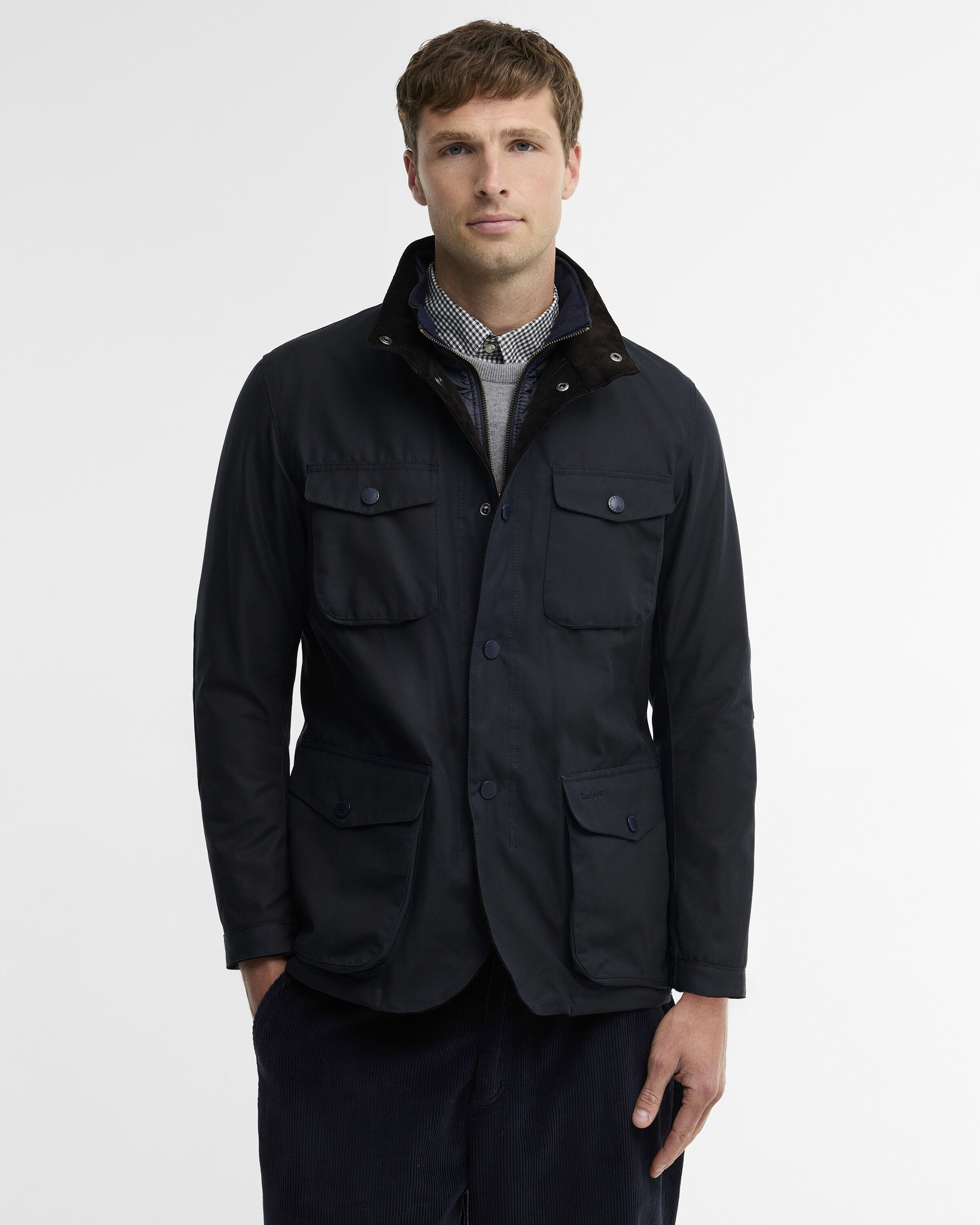 Ogston Waxed Jacket Classic Navy