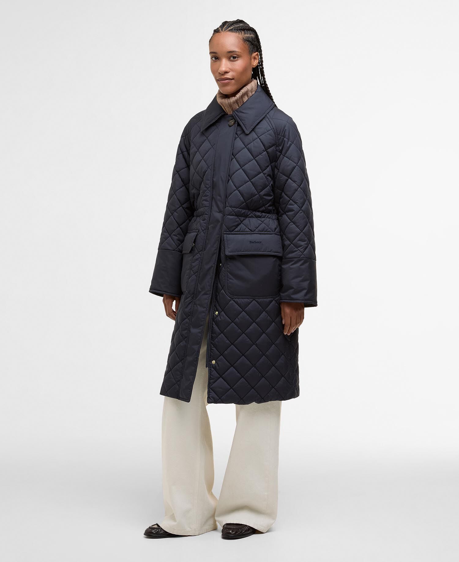 Steppjacke Aishling Dark Navy/Ancient Poplar