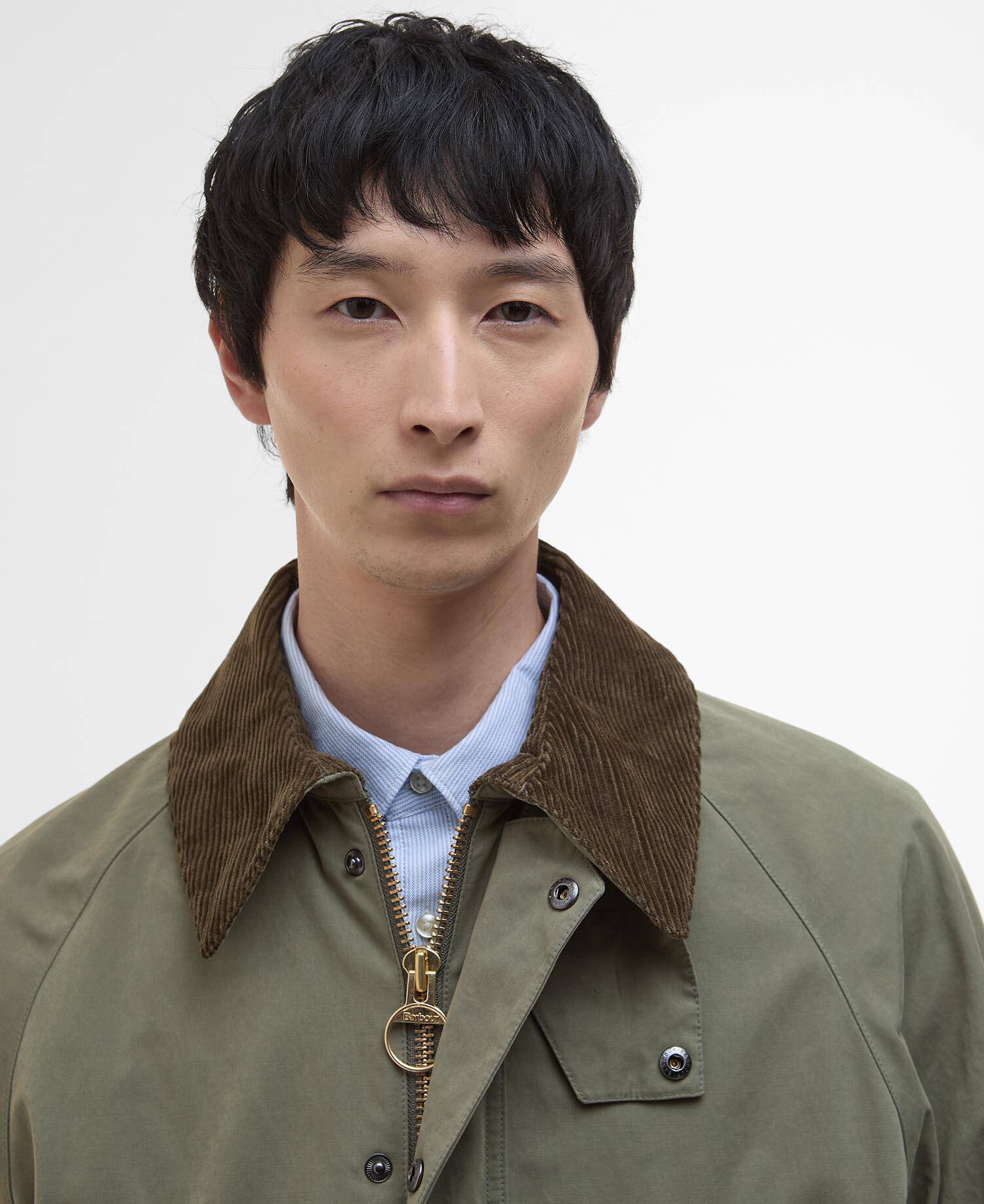 Peached Oversized Bedale Casual Jacket Fern image number 3