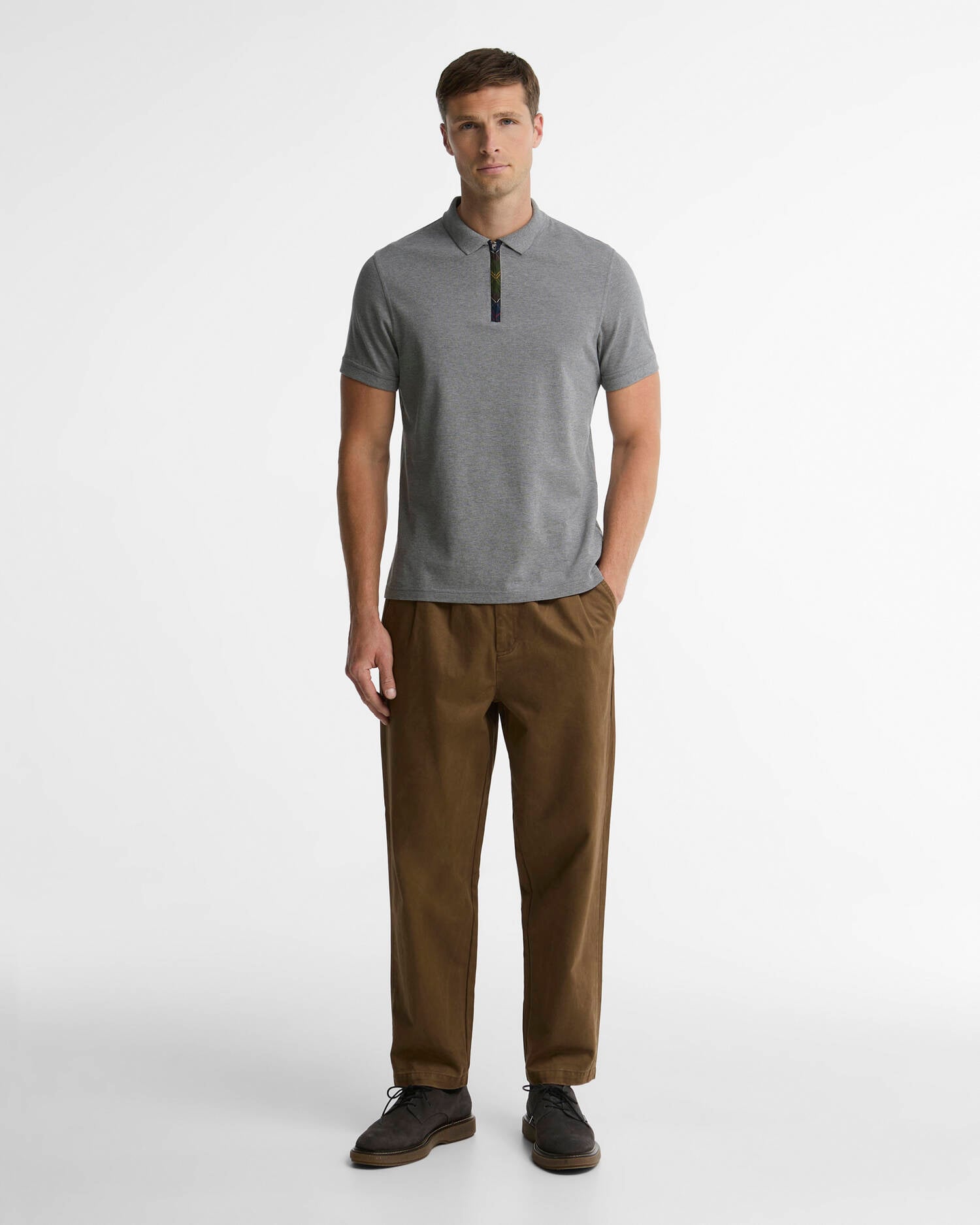Stately Polo Shirt Pewter image number 1