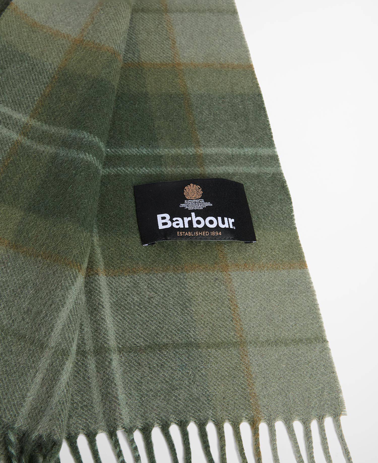 Barbour Schal Mineral Tartan aus Woll-Kaschmir-Mix Pine Glen image number 1