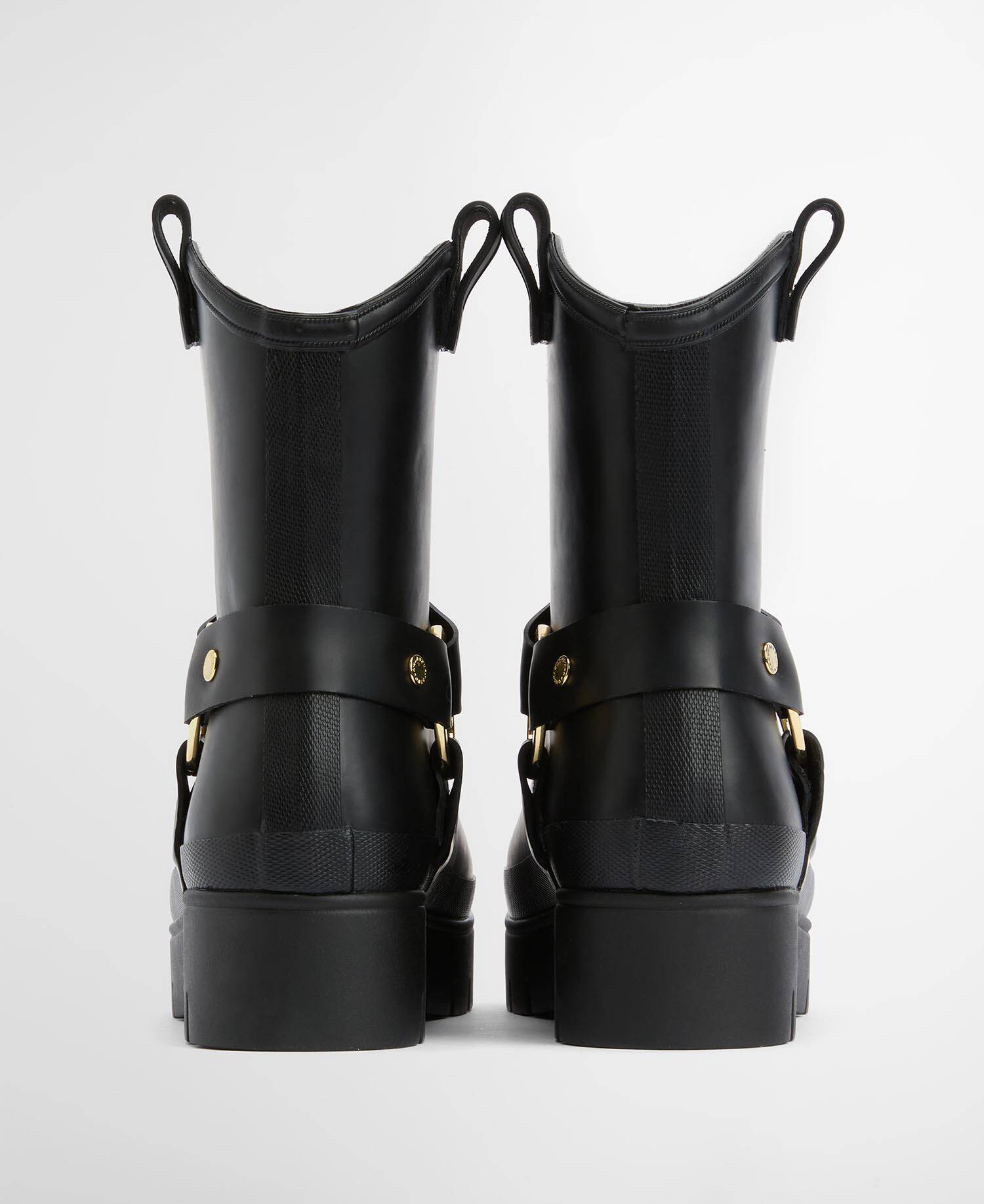 Elley Harness Wellington Boots Black image number 1