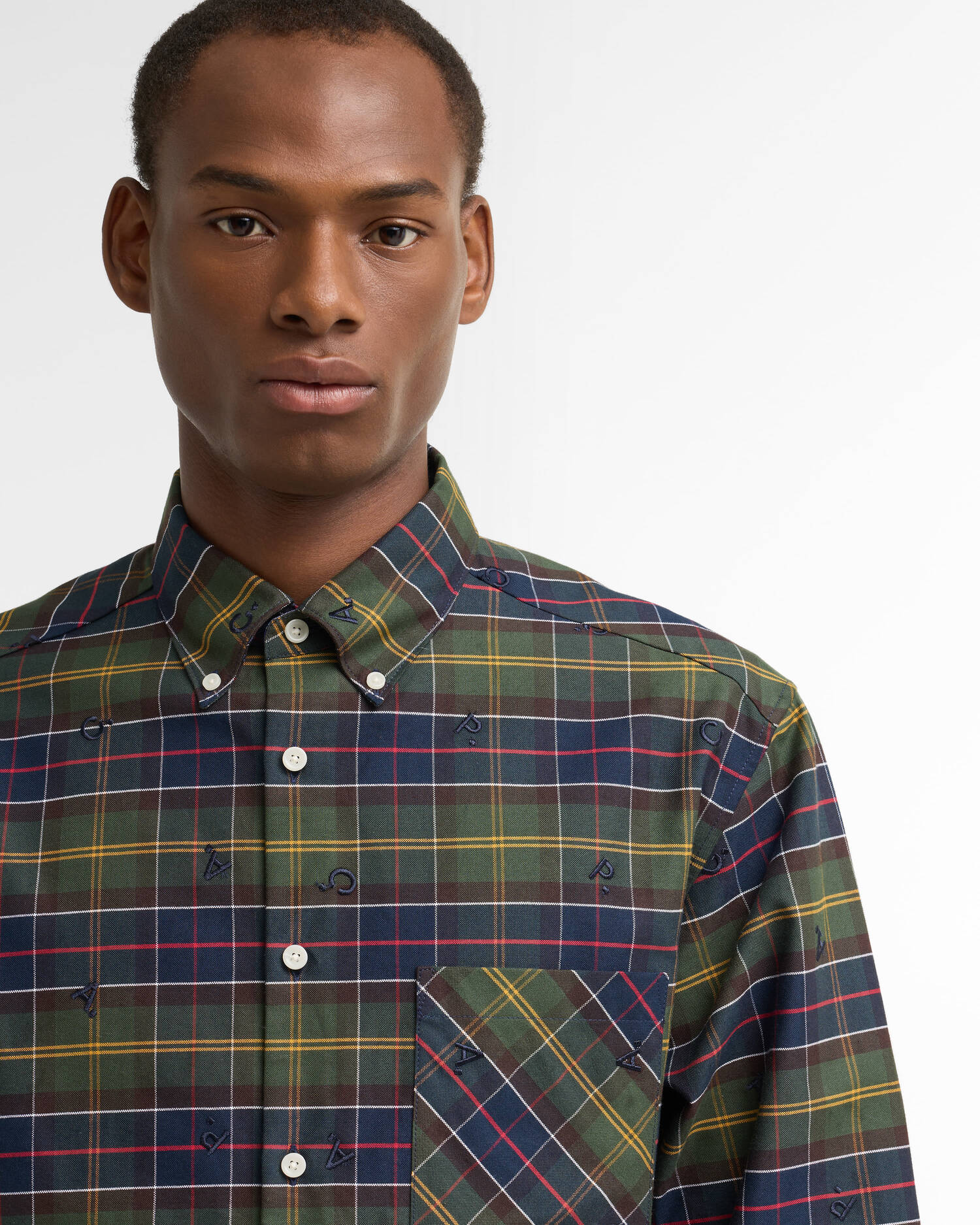 Barbour x A.P.C. Hemd Monogram Tartan Classic Tartan image number 3