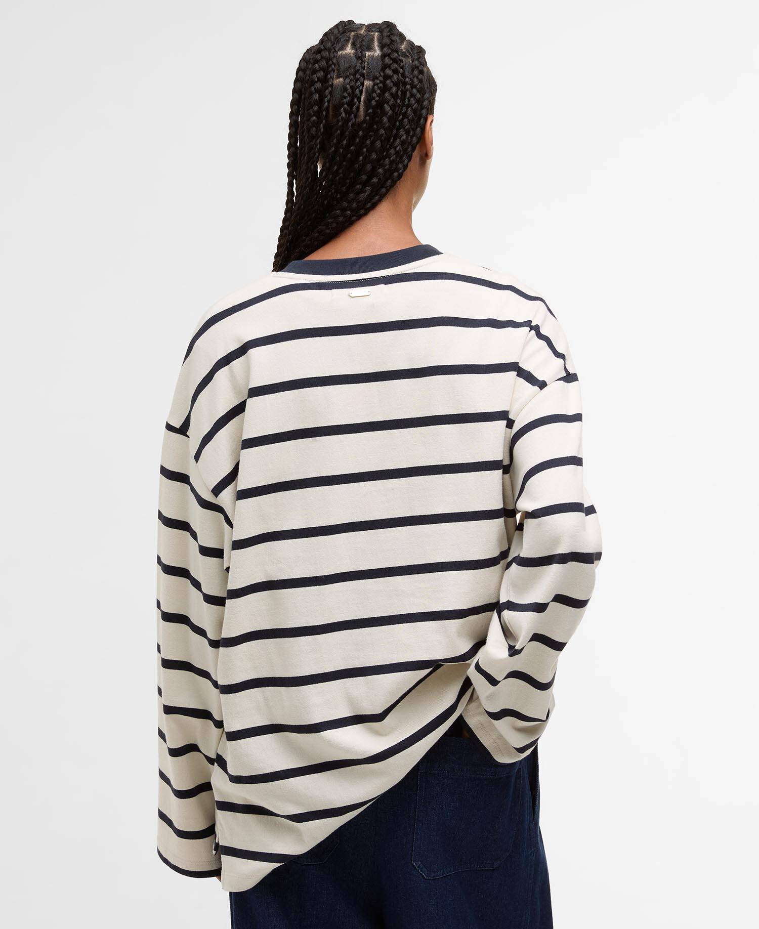 Langarmshirt Maeve Ecru/Dark Navy Stripe image number 2
