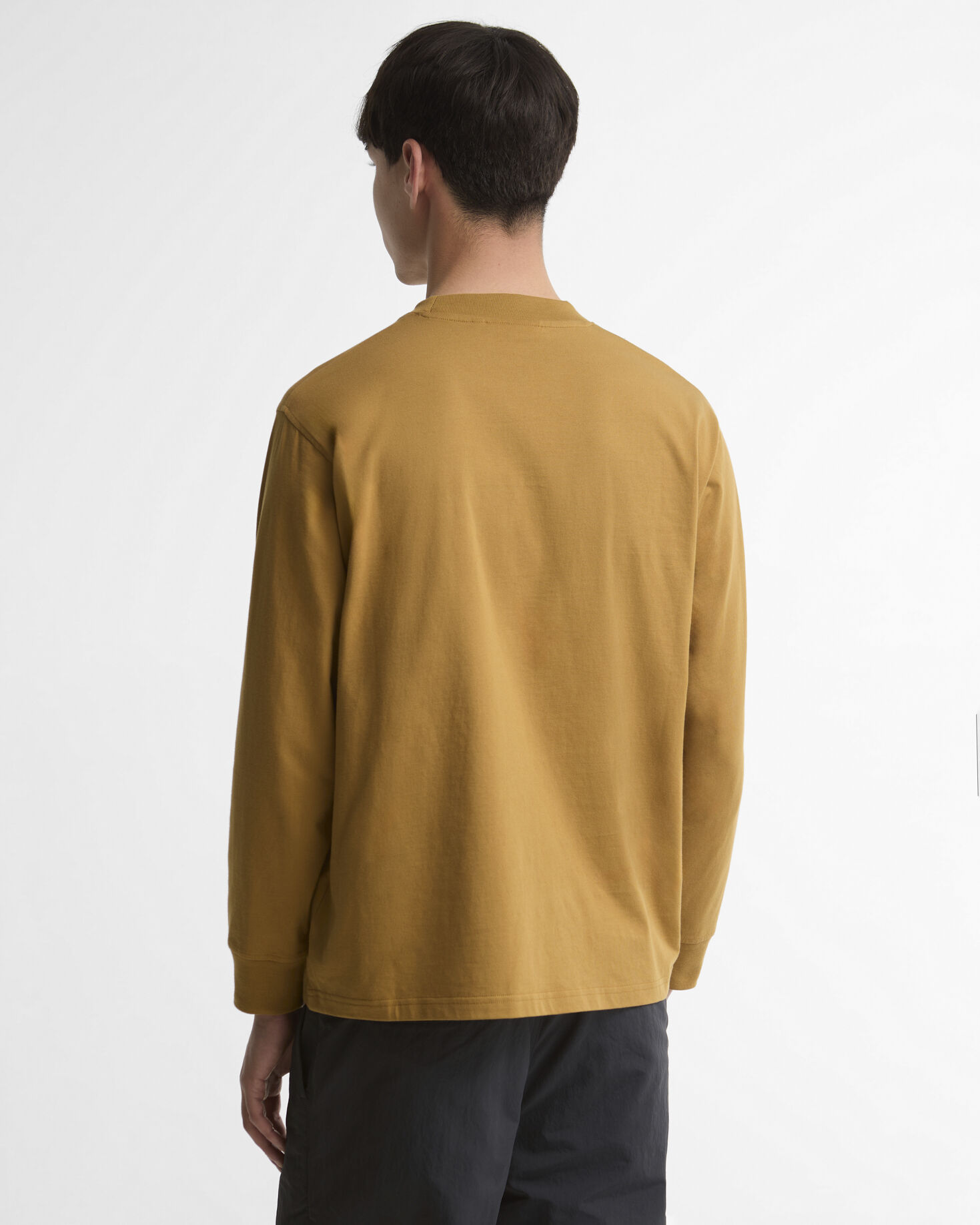 Logo Oversized Long-Sleeved T-Shirt Cumin