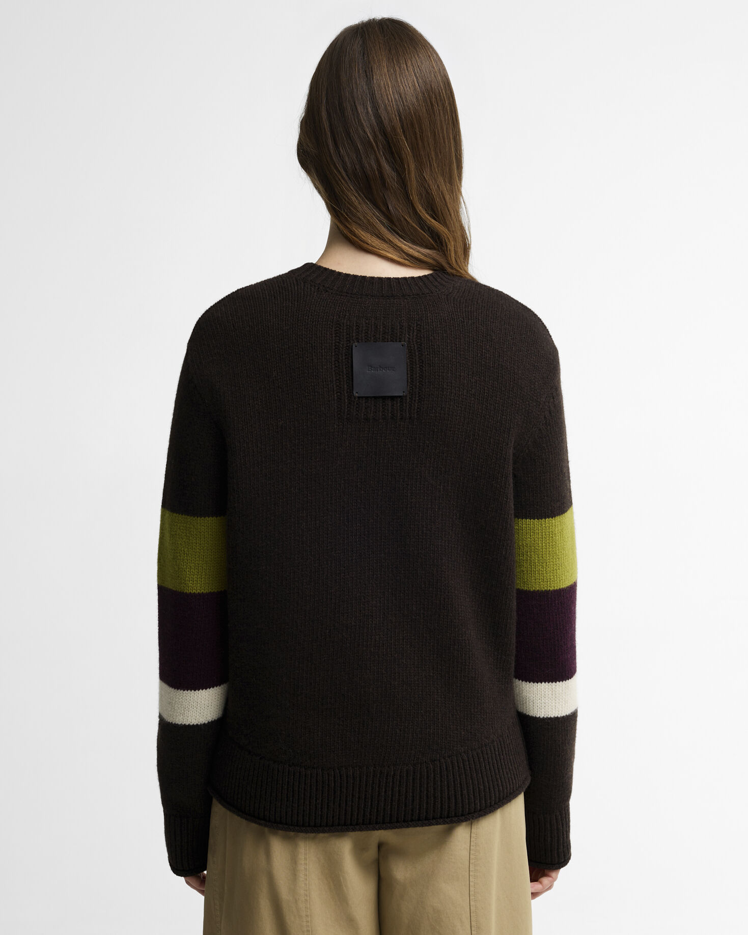 Wrenwood Striped Wool Crewn Neck Jumper Rustic Multi