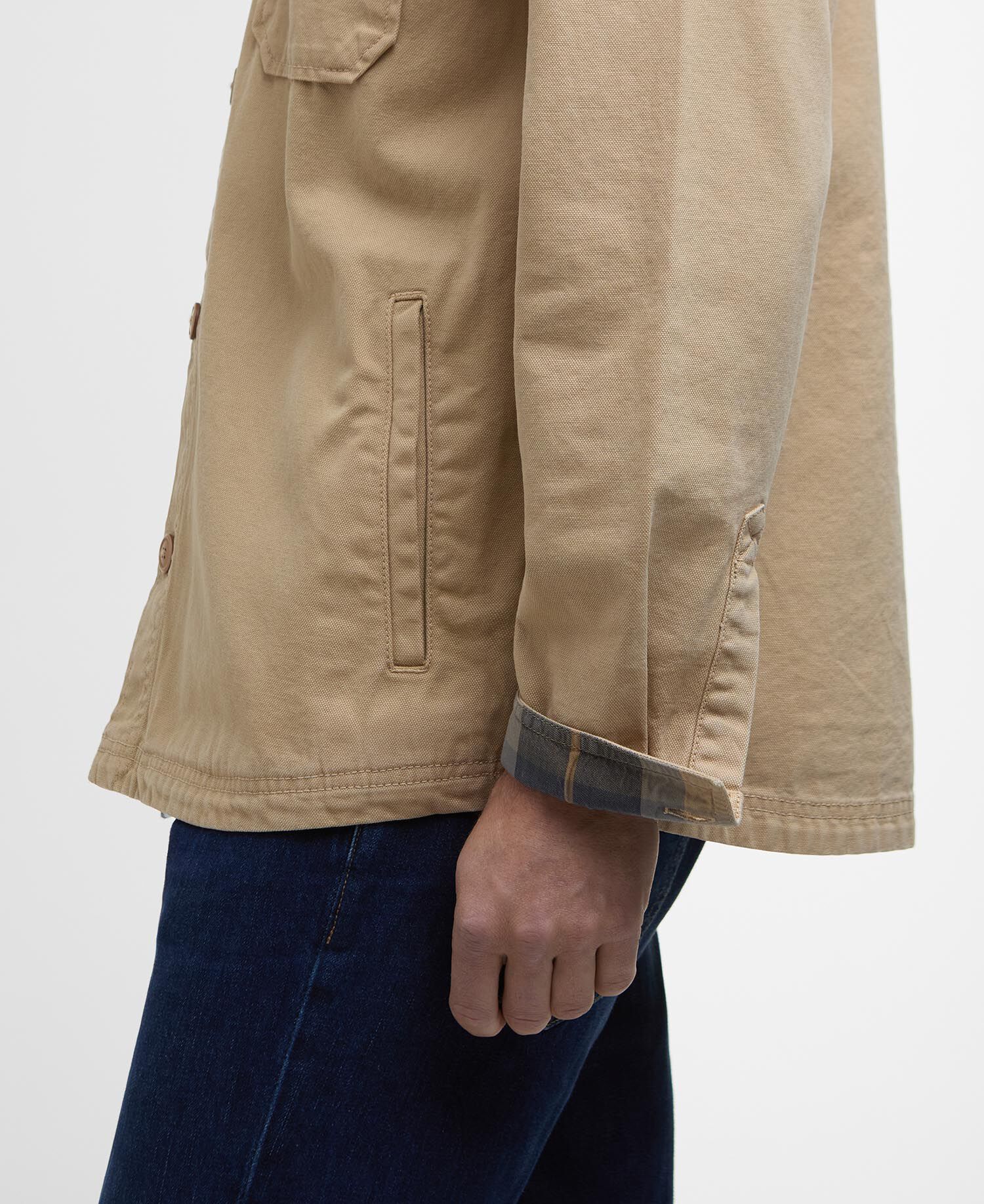 Lingfield Canvas Overshirt Dark Stone