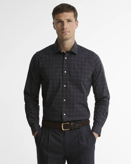 Barbour Hemd Ashfield Tailored Fit Navy