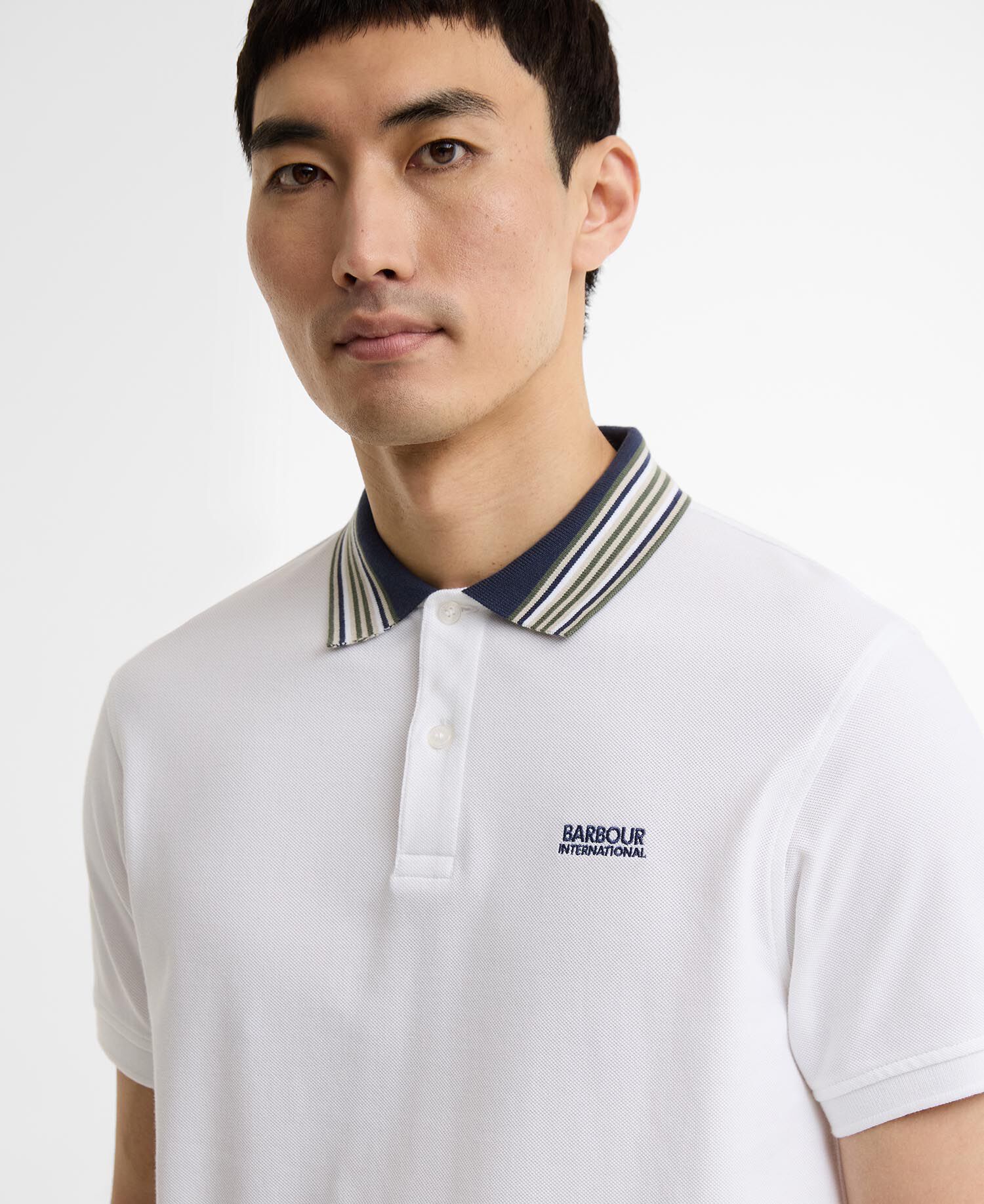 Poloshirt Neville Tipped White