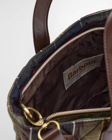 Quilted Mini Tote Bag Classic Tartan