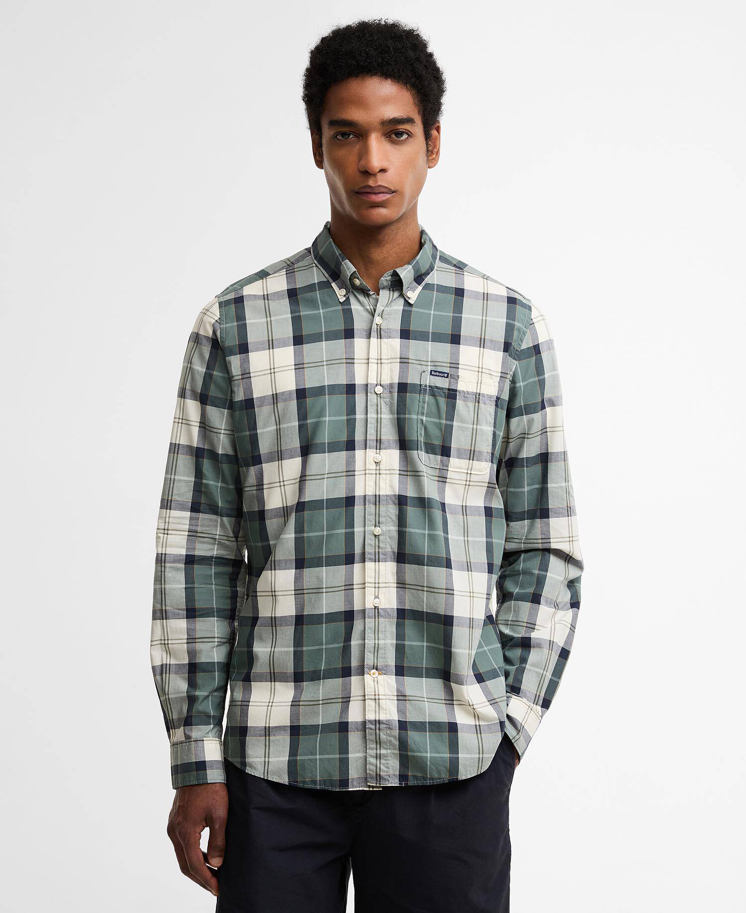 Rawley Tailored Long-Sleeved Shirt Meadow Brook Tartan image number 0