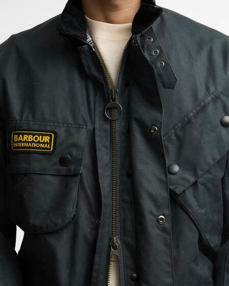 Giacca originale cerata Dark Slate