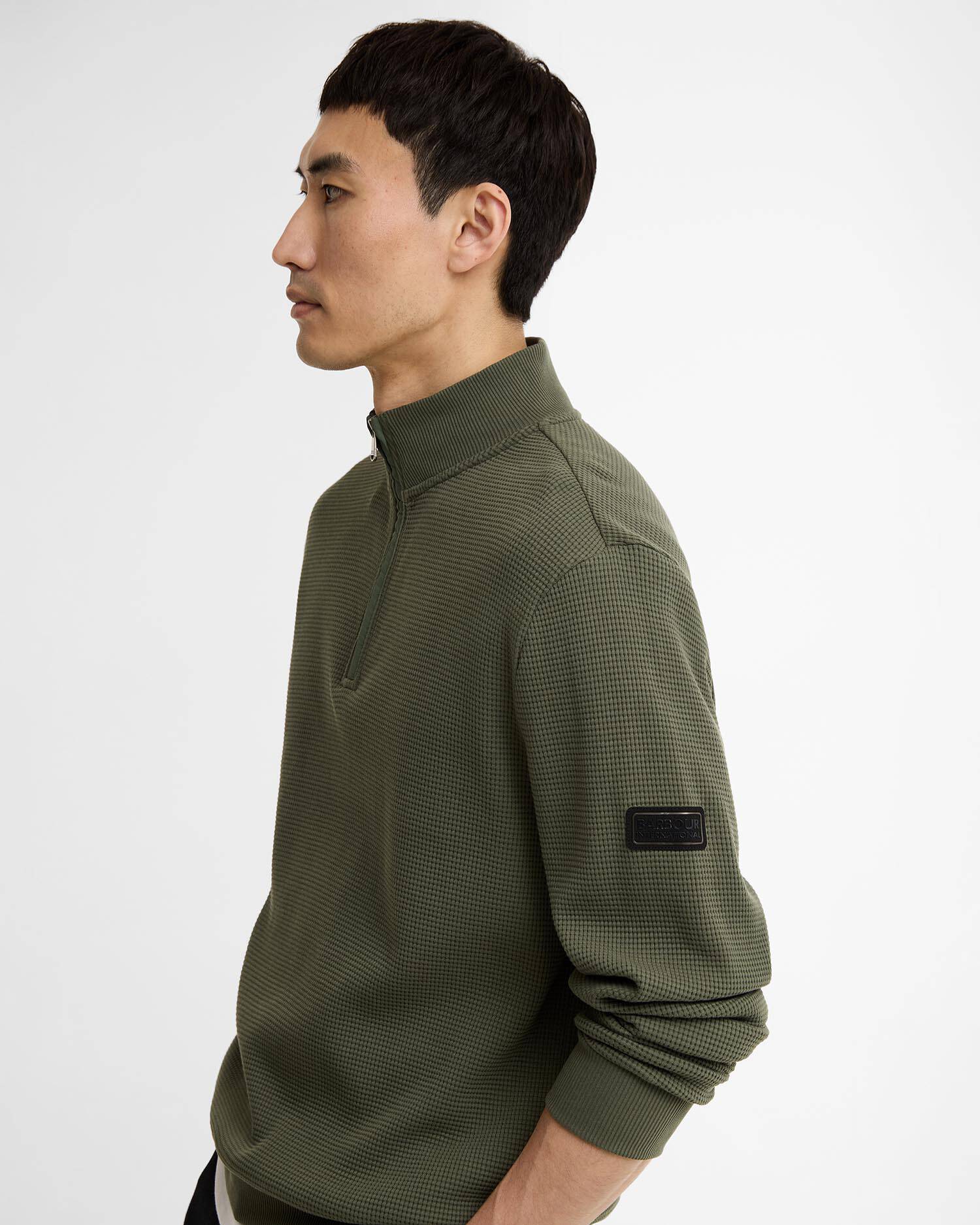Bewley Quarter-Zip Sweatshirt Thyme image number 4