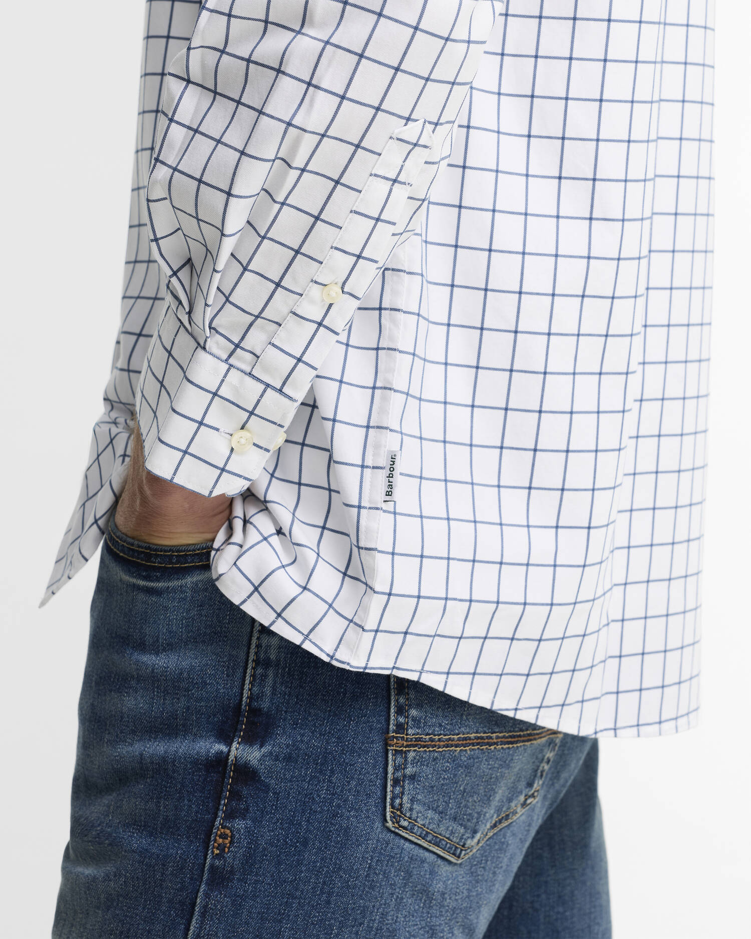 Hanstead Country Active Regular Long-Sleeved Shirt Classic Blue image number 3
